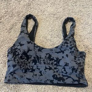 Size 4 lululemon floral bra.